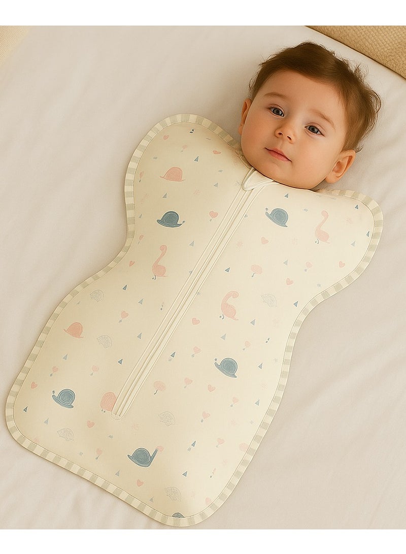 Y&D Cotton Baby Anti-surprise Swaddling Towel Sleeping Bag Baby Swaddle Sack Four Seasons Newborn Baby Anti-surprise Sleeping Bag Hold Infant Sleep Wrap Ultra-Soft Bamboo Swaddle Blanket Lightweight & Breathable Soft Bamboo Fabric Ideal for Newborns Reduces Startle Reflex Safe & Comfortable Sleep Perfect for Newborn Baby - Image 5