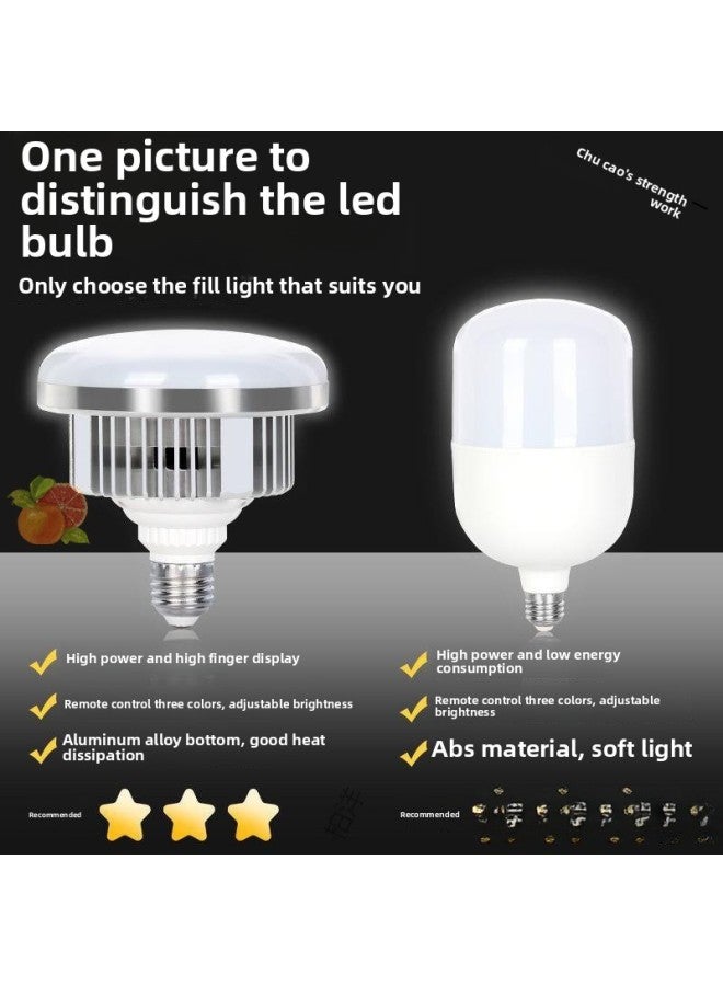 Shadow Source Live Broadcast Fill Light Photography Light Light Soft Light Box Studio Suit Studio Bar Arm-Light Source Color:700w Three-color Remote Control Mushroom Lamp - Image 4