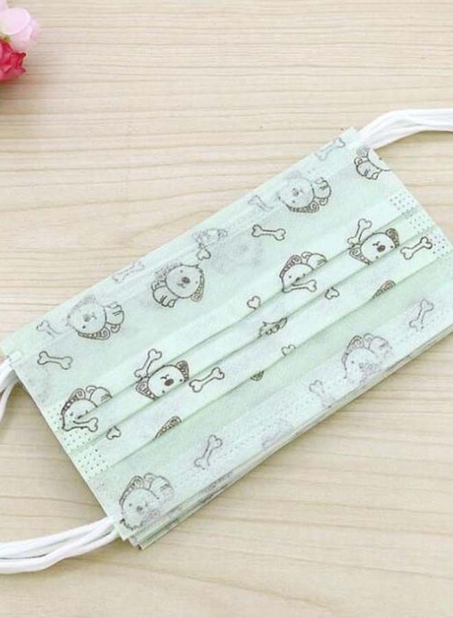 NIBEMINENT 40-Piece Dog Printed Breathable Ear Loop Face Mask Set - Image 2