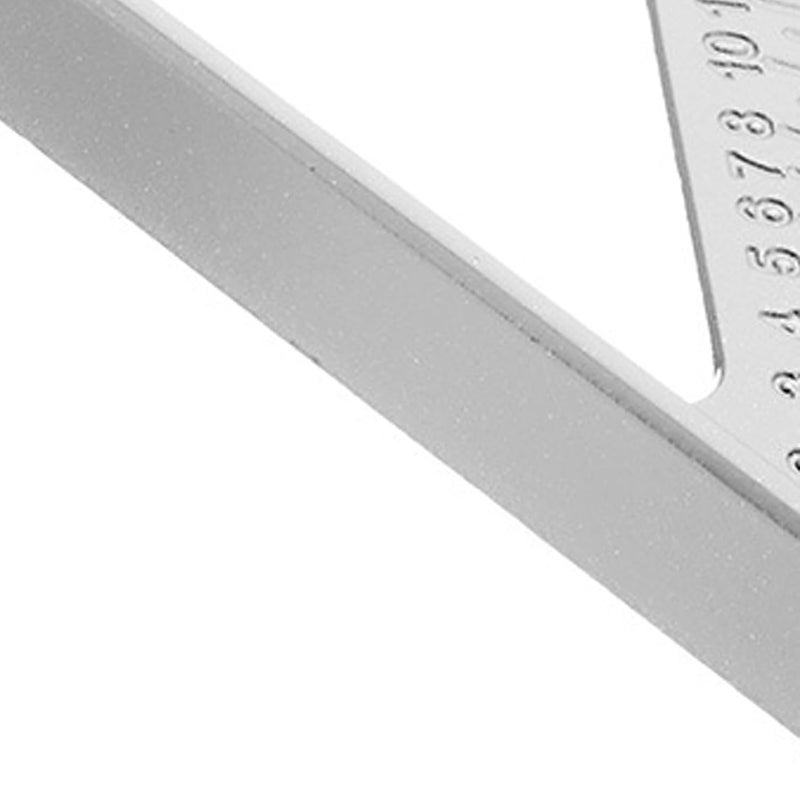 Rafter 7 Inch Aluminum Alloy Imperial Multifunctional Carpenter Square Silver - Image 5