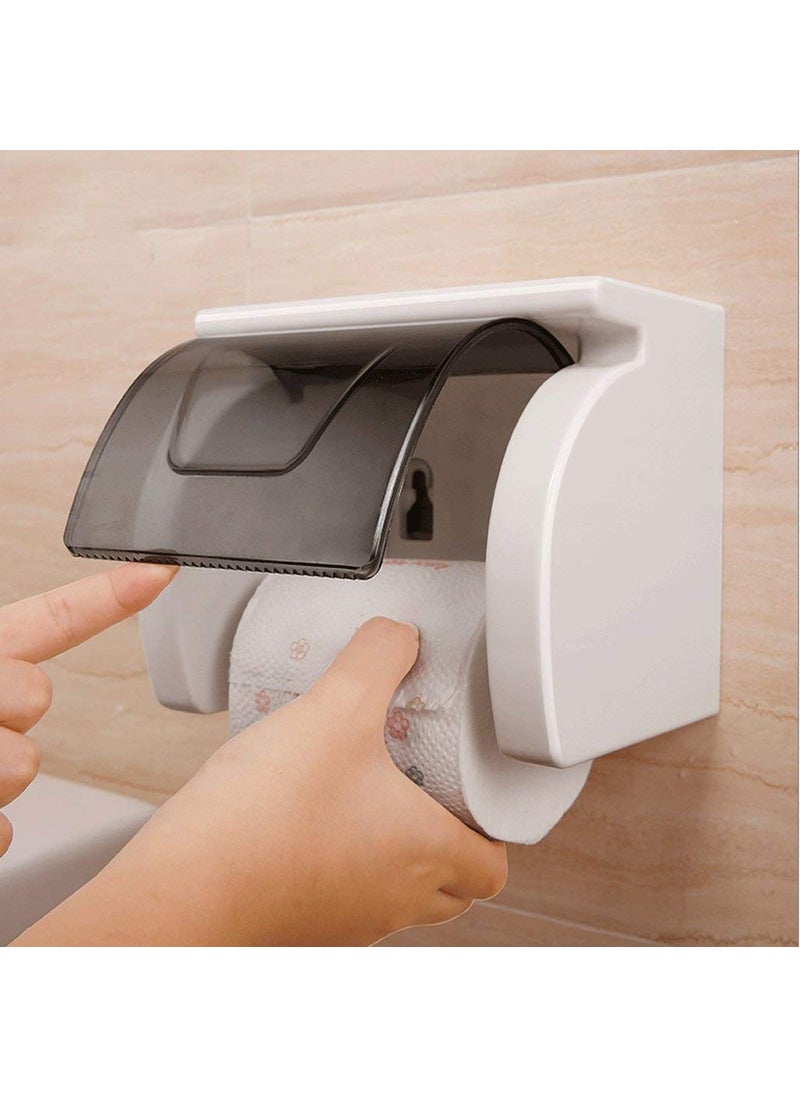 Kepzell - Kepzell Toilet Paper Holder 100 Waterproof with Storage Rack and Mobile Stand for Bathroom Pack of 1 Model 4 - Image 1