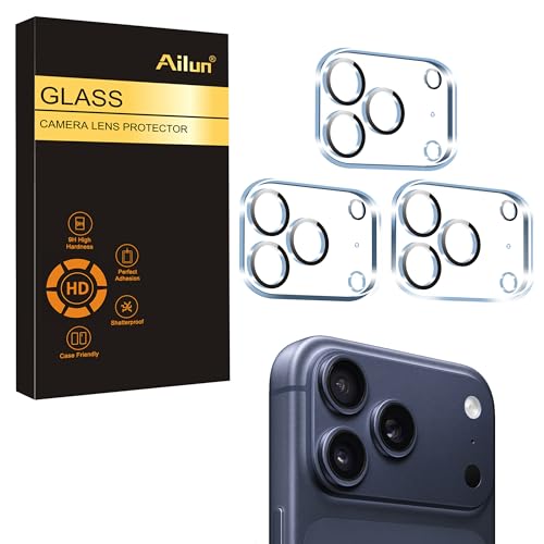 Ailun 3 Pack Camera Lens Protector for iPhone 17 Pro,Tempered Glass,9H Hardness,Ultra HD,Anti-Scratch,Case Friendly,Does not Affect Night Shots[Not for iPhone 17/17 Pro Max/iPhone Air] - Image 1