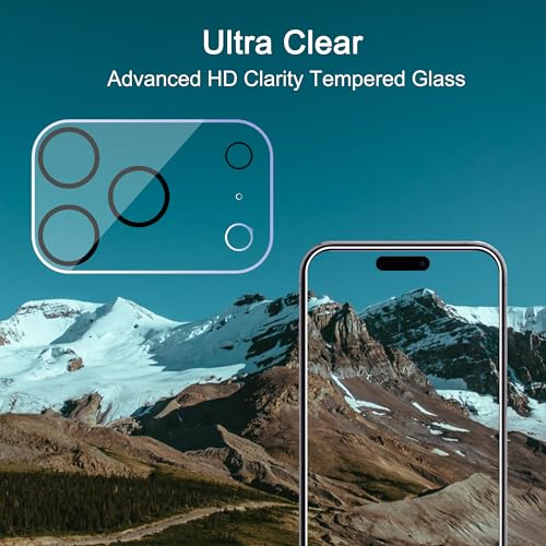 Ailun 3 Pack Camera Lens Protector for iPhone 17 Pro,Tempered Glass,9H Hardness,Ultra HD,Anti-Scratch,Case Friendly,Does not Affect Night Shots[Not for iPhone 17/17 Pro Max/iPhone Air] - Image 4