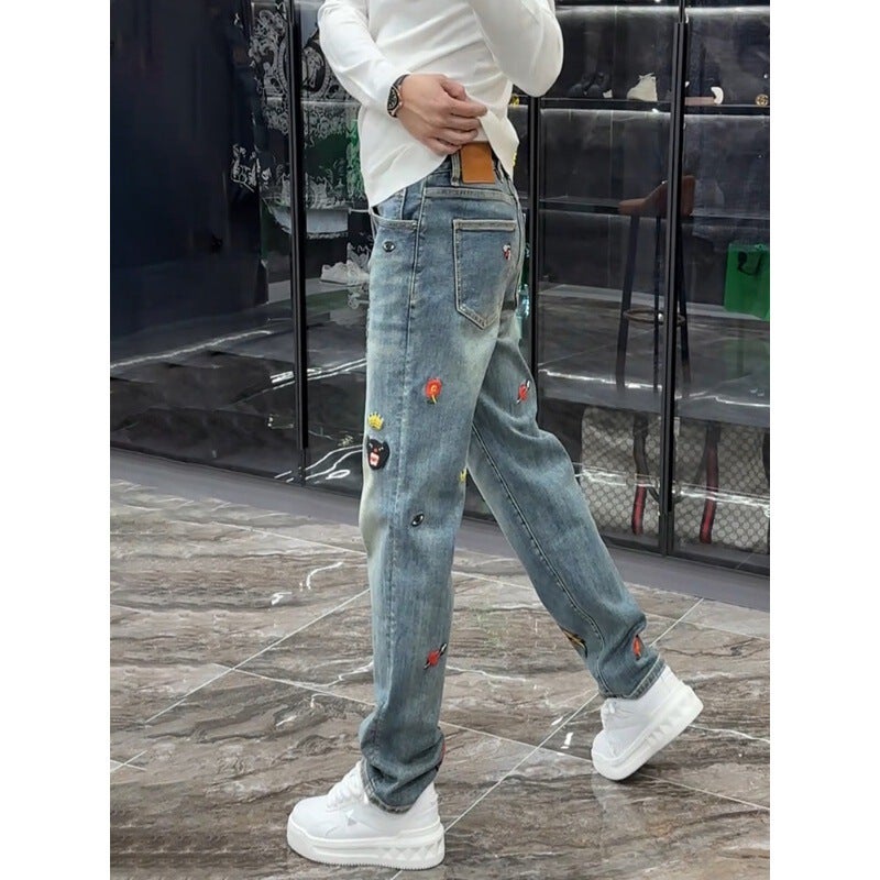 Unisex Casual Daily Denim Jeans - Image 4