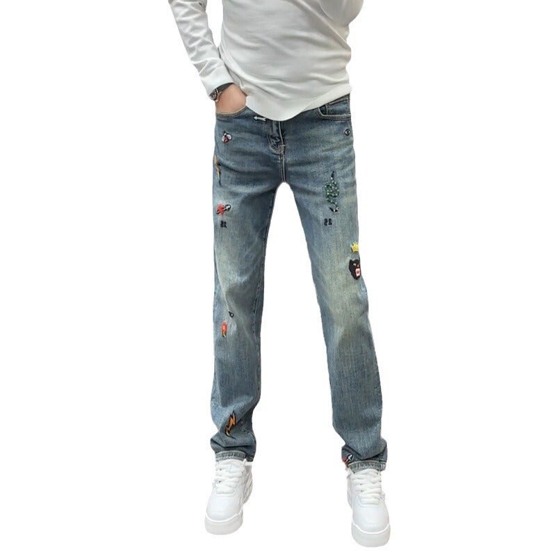 Unisex Casual Daily Denim Jeans - Image 5