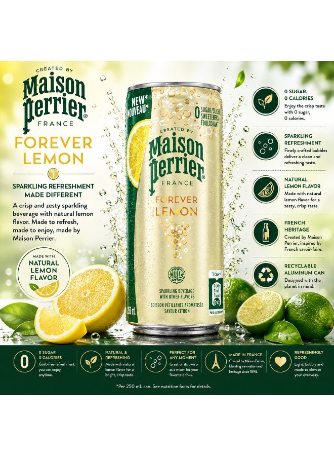 Perrier Sparkling Water Forever Lemon 250ml - Image 4
