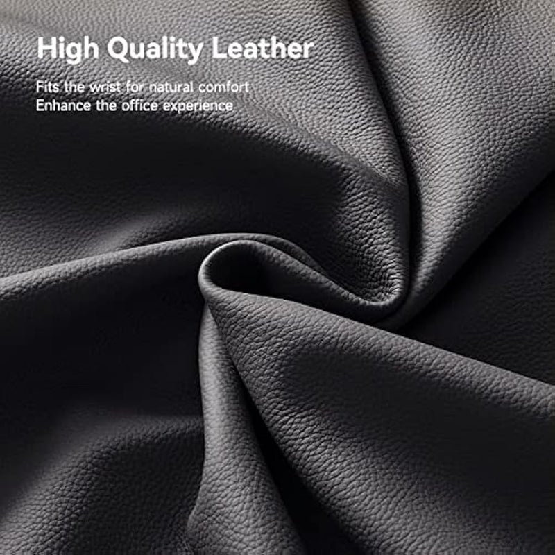 أنكوفو هاغي بيس مسند معصم للكيبورد مع حافظة تخزين مقسمة لسطح المكتب، رغوة الذاكرة الناعمة المريحة، قاعدة مطاطية مضادة للانزلاق لكيبورد الكمبيوتر واللابتوب والمكتب والمنزل (اسود) - Image 5