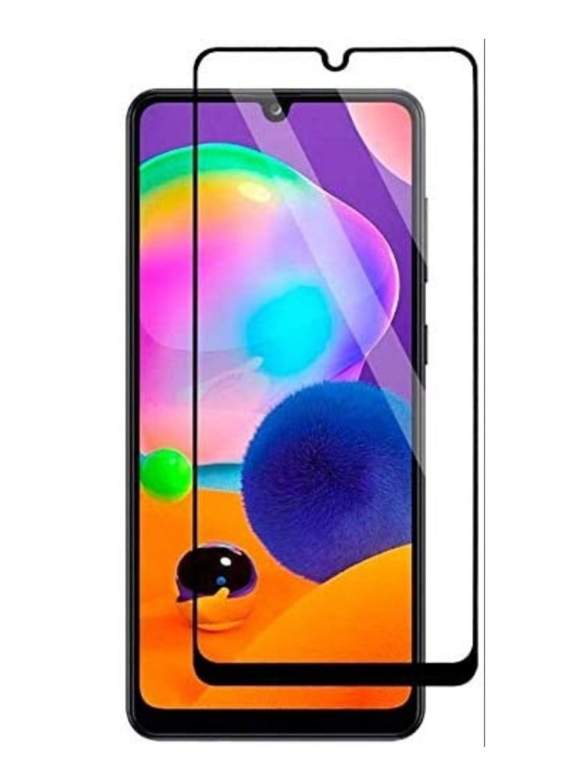 HuHa Screen Guard for Samsung Galaxy M30s / M30 / M31 / M21 / A30 / A30s / A50 / A50s Tempered Glass Screen Protector Full Glue Edge-to-Edge Gorilla Screen Protector - Black  - Image 1