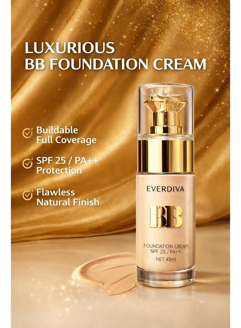 Everdiva Complete Face Makeup Combo Kit with Foundation, Loose Powder, Compact Powder, Mascara & Makeup Bag - Image 3