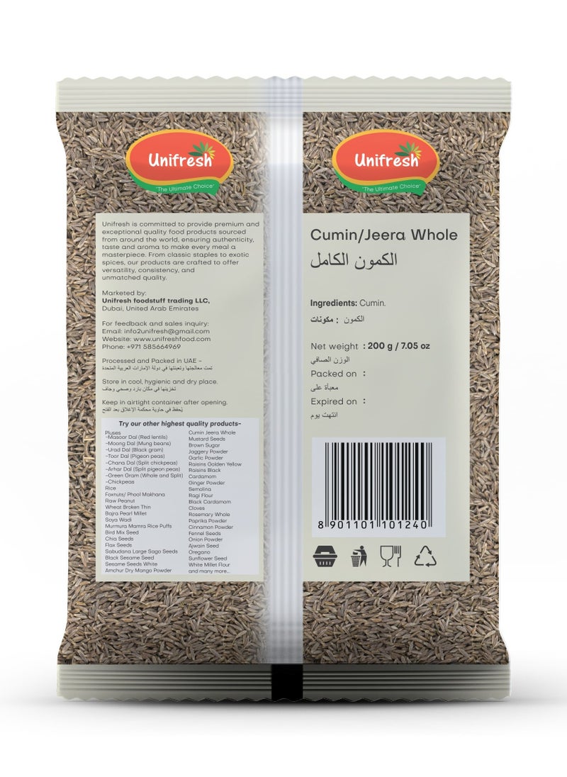 Unifresh Cumin Jeera Whole 200g  - Image 2