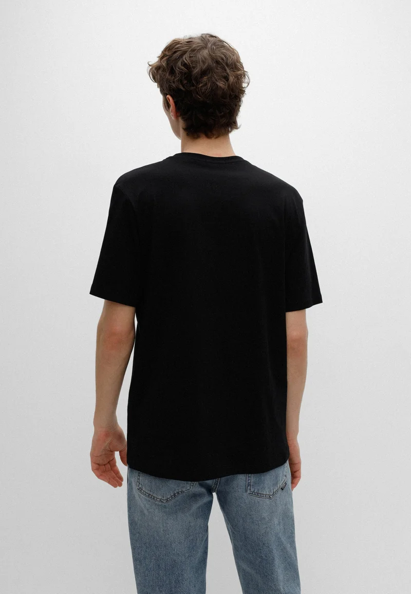 HUGO Cotton-jersey T-shirt with logo print