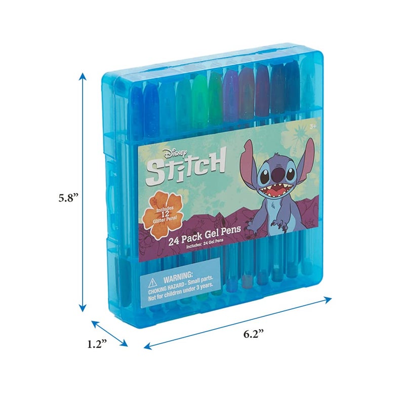Innovative Designs Disney Lilo and Stitch Gel Pen Set for Kids, 24 Pack with Glitter Gel Pens, Cute Pens for Girls and Boy - Image 2