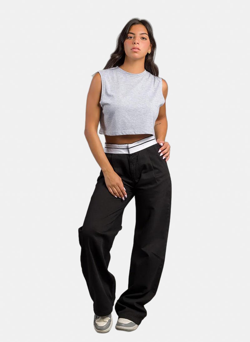 Stache Basic Crop Top - Image 1