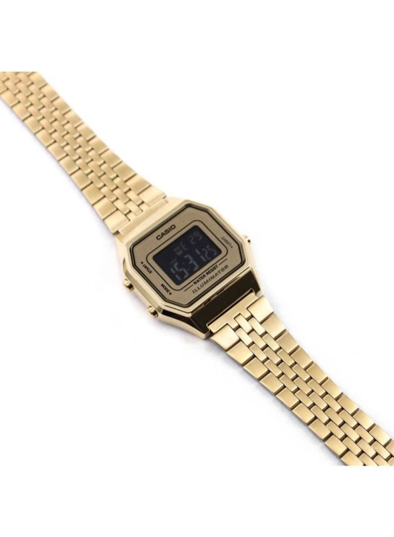 كاسيو ساعة كاسيو كلاسيكية للنساء رقمية مقاومة للماء LA680WGA-9BDF - Image 3