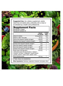 PlantFusion Vegan Calcium, Premium Plant Based Calcium (1000mg) Sourced from Icelandic Red Algae, Plus Magnesium, D3, K2, and Boron, 90 Vegan Tablets  - Image 2