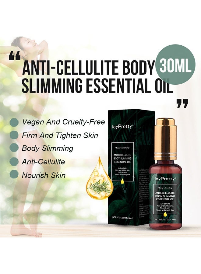 JoyPretty Anti-Cellulite Body Slimming Essential Oil, Anti Cellulite Firm and Tighten Skin Nourish Skin Body Slim Oil with Natural Ingredients 30ml - Image 2