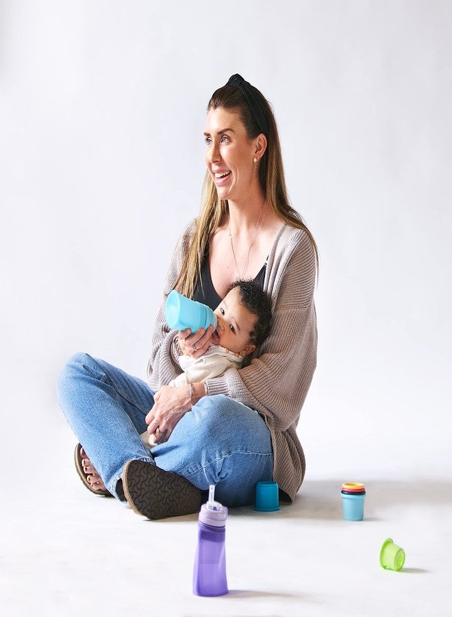 Green Sprouts Sprout Ware Baby Pocket Made from Silicone and Plants (5 oz.), Non-Toxic Silicone Plant-Based Plastic Baby Pocket Without BPA, BPS, BPF, Aqua - Image 4