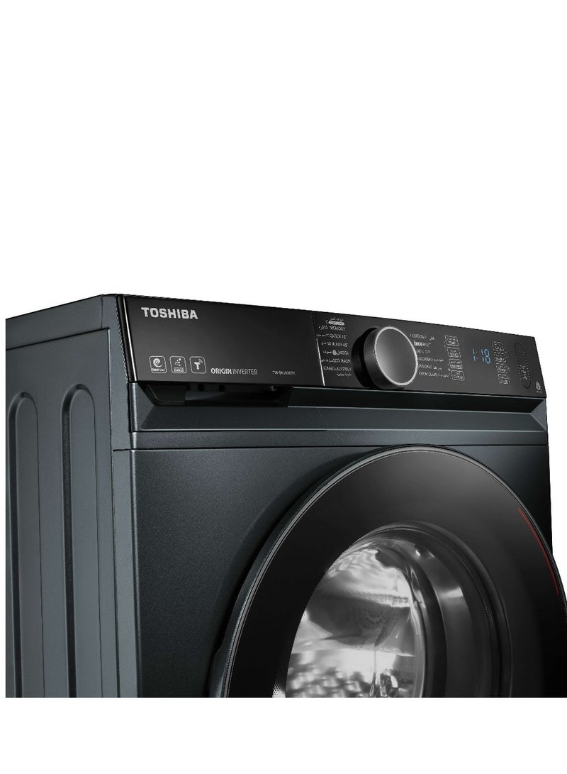 توشيبا Toshiba Washing Machine Capacity 10.5 Kg - Inverter - 1400 RPM - Wifi - Steam Wash - Morandi Grey - TW-BK115GF4EG(MK) 10.5 kg TW-BK115GF4EG(MK) Morandi Grey - Image 4