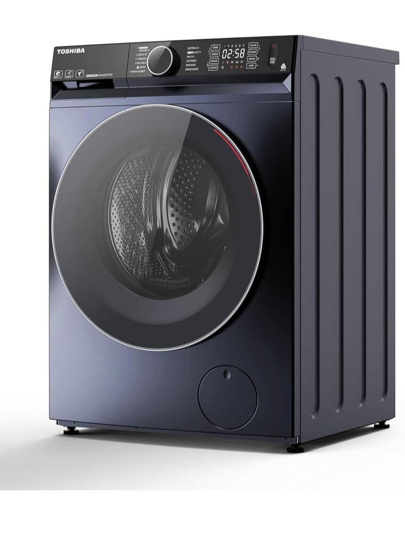 توشيبا Toshiba Washing Machine Capacity 10.5 Kg - Inverter - 1400 RPM - Wifi - Steam Wash - Morandi Grey - TW-BK115GF4EG(MK) 10.5 kg TW-BK115GF4EG(MK) Morandi Grey - Image 2