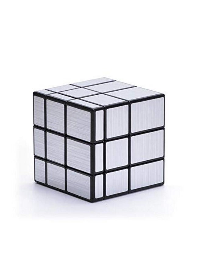 CuberSpeed - Mirror Cube 3X3X3 Silver Sticker Magic Cube Black 3X3 Silver Mirror Blocks Speed Cube Mirror Cube 3X3X3 Speed Cube - Image 1