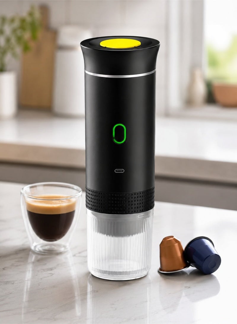 Leoxol Cordless Portable Coffee Machine | 150ml Travel Espresso Maker | 3 In 1 Capsule And Ground Coffee Maker | Hot Cold Brew | USB Rechargeable - Image 5