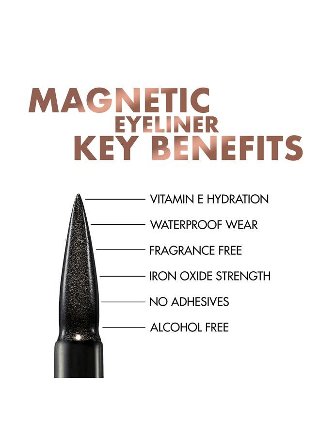 MoxieLash Magnetic Eyelashes with Eyeliner Kit - Baby Bundle - Natural Looking False Eyelashes - Set of Baby Lashes + Magnetic Eyeliner + Remover Swabs - USA Owned - No Glue - Image 1