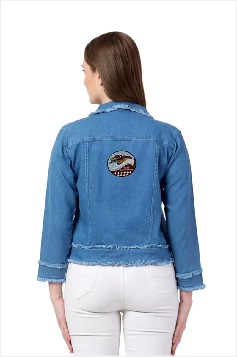 Generic Cats Raptor Driver Applique Flag Embroidered Sew-on Patch ; Size: 11.5cm x 11.5cm for Jackets, Caps, T-Shirts, Bags, Jeans, Pants, Outdoor Clothing ; Imported from Malaysia (1 Piece). (Code: M-75) - Image 4