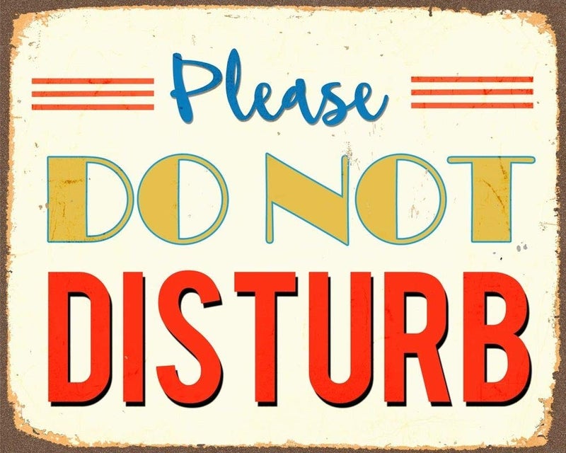 5 Ace PLEASE DO NOT DISTURB WALL POSTER STICKER FOR BEDROOM,LIVING ROOM,OFFICES OF 300 GSM (12x18) inch WITHOUT FRAME - Image 1