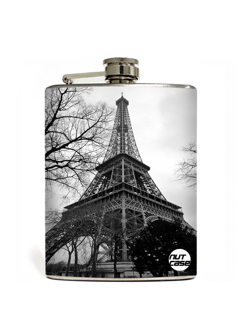Nutcase Designer Hip Flask 7 Oz Nutcase Eiffel Tower 