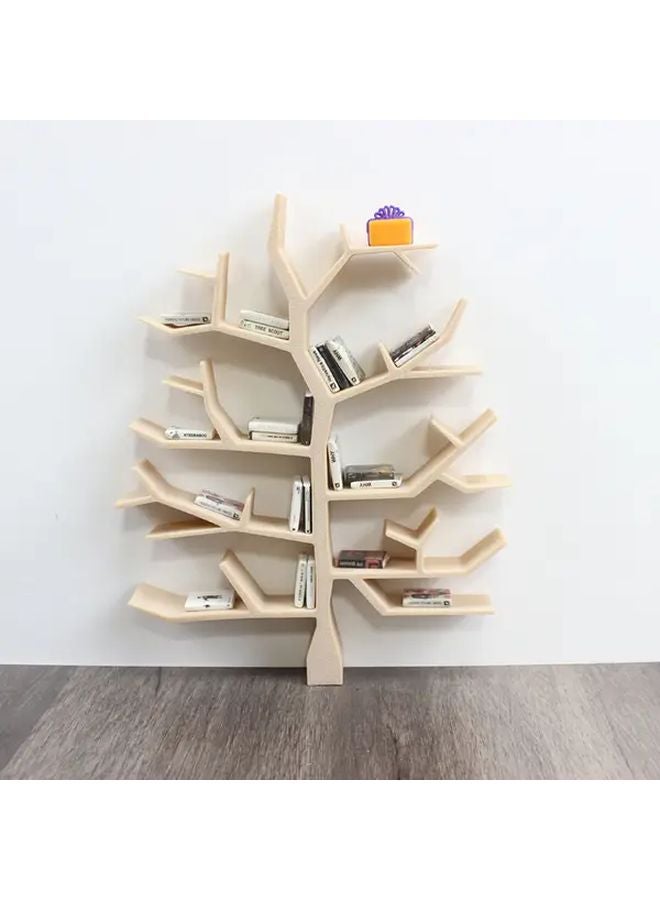 Curved Tree Design 1 12 Scale Miniature Dollhouse Book Display Shelf With Multicolor Books - Image 5
