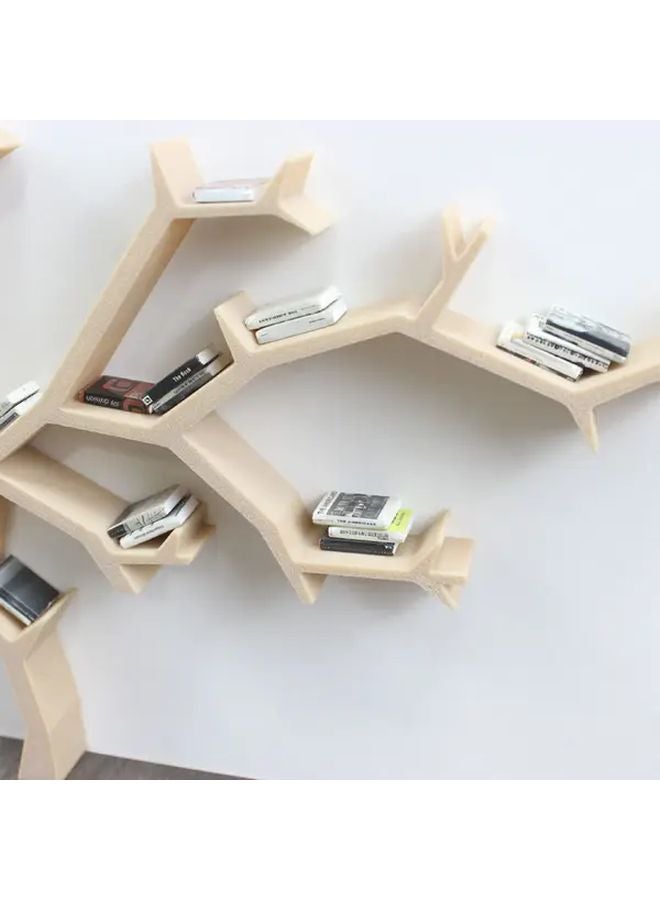 Curved Tree Design 1 12 Scale Miniature Dollhouse Book Display Shelf With Multicolor Books - Image 2