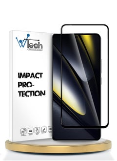 Wtech Xiaomi Poco F6 5G 2024 / Poco F6 Pro 5G 2024 Premium E2E Full Glue Full Cover Tempered Glass Screen Protector (MSGECN) - Clear/Black  - Image 1