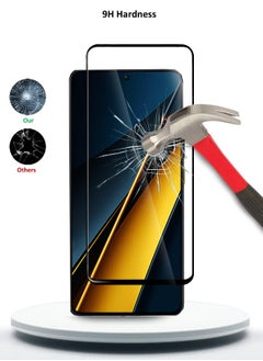 Wtech Xiaomi Poco F6 5G 2024 / Poco F6 Pro 5G 2024 Premium E2E Full Glue Full Cover Tempered Glass Screen Protector (MSGECN) - Clear/Black  - Image 4