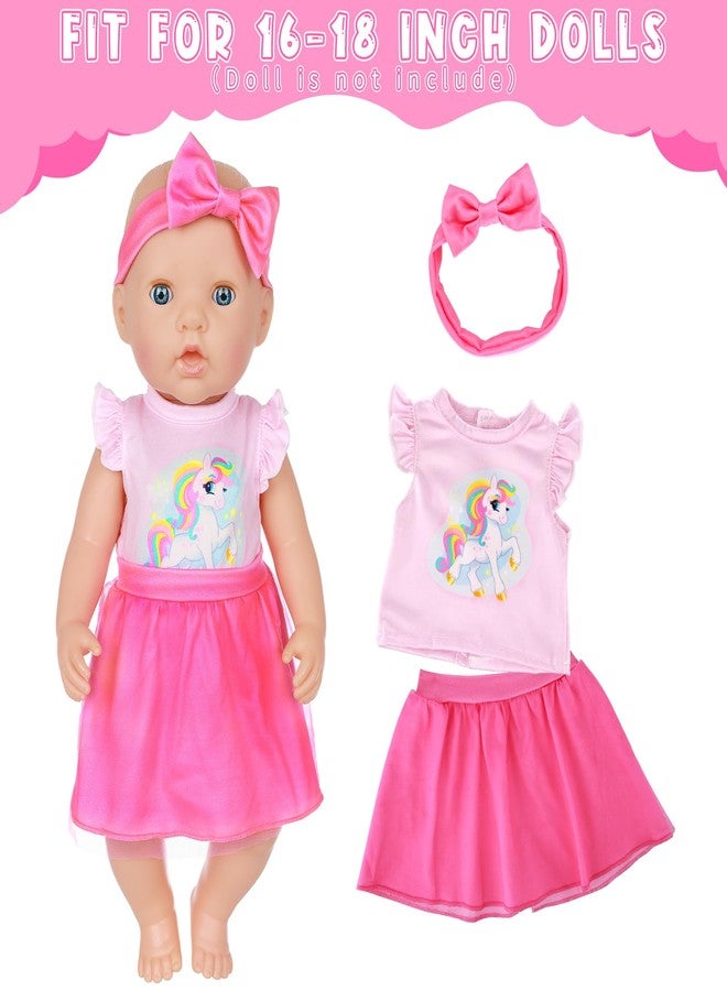 Ecore Fun 15 Pcs Baby Doll Diaper Bag with Clothes and Accessories, Includes 16 Inch Girl Doll Clothes, Bottles, Pacifier, Bib, Diaper - Image 4