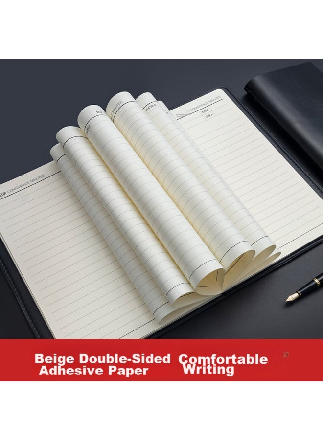 ام اند جي M&g Stationery B5/18k 80 Sheets دفتر مكتب أسود، دفتر جلود لتسجيل الاجتماعات، دفتر يوميات ميسور التكلفة مجلة أعمال، كتاب فردي Apye3y55 - Image 4