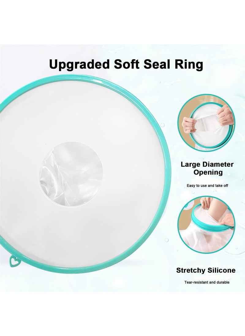 Generic - Waterproof Leg Cast Cover for Shower Reusable Foot Bandage Dressing Elastic Protector Sealed Wound Protective Bag for Leg Knee Foot and Ankle Wound Care Supplies - Image 1