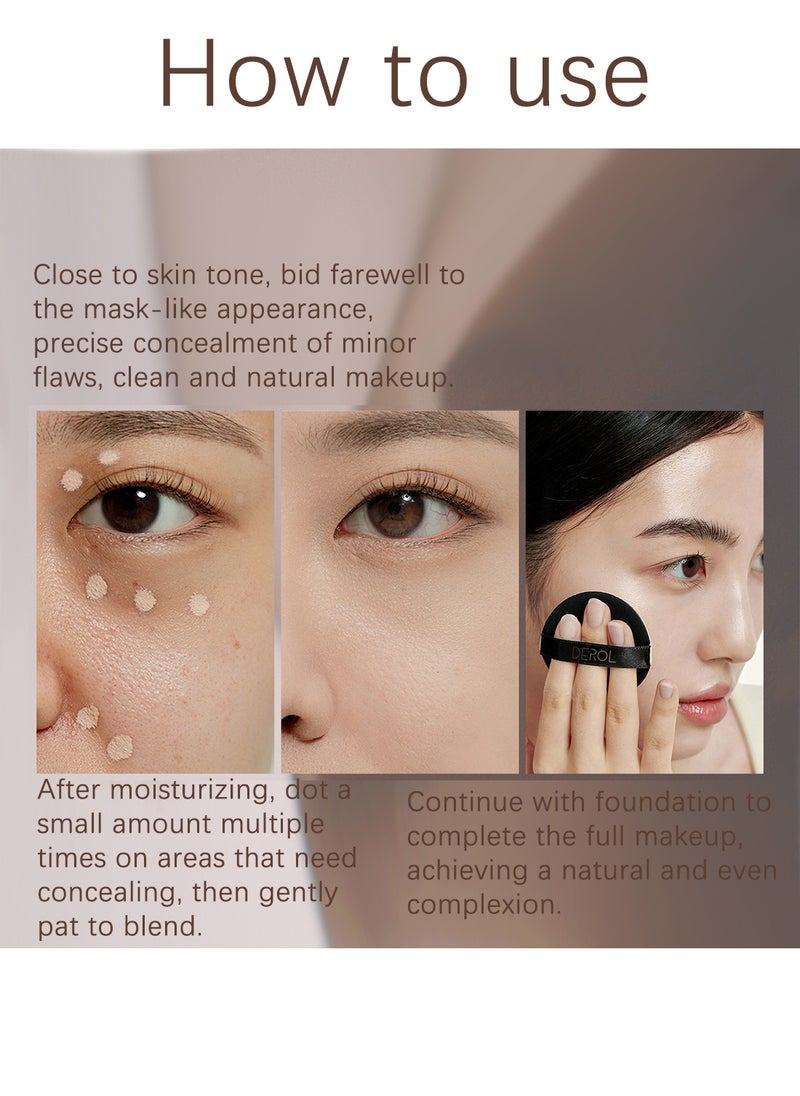 DEROL - Awakening Moment Flawless Concealer, Hydrating and Full-Coverage Corrector Stick, Long-Lasting Multi-Use Contouring and Highlighting Makeup, 3.5ML - Image 1