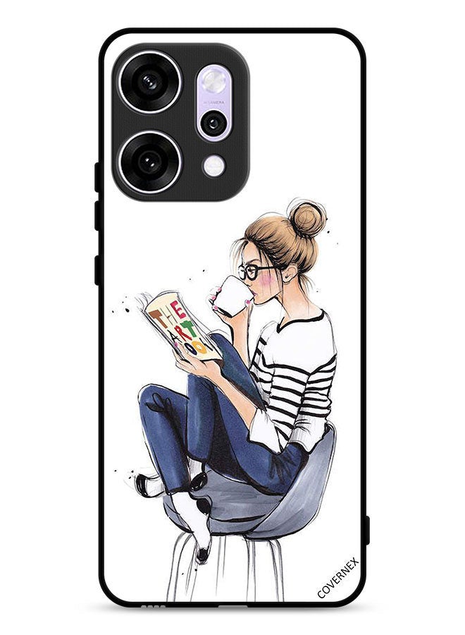 Covernex Oppo Reno14 Protective Case Cover Reading The Art Book - Image 1
