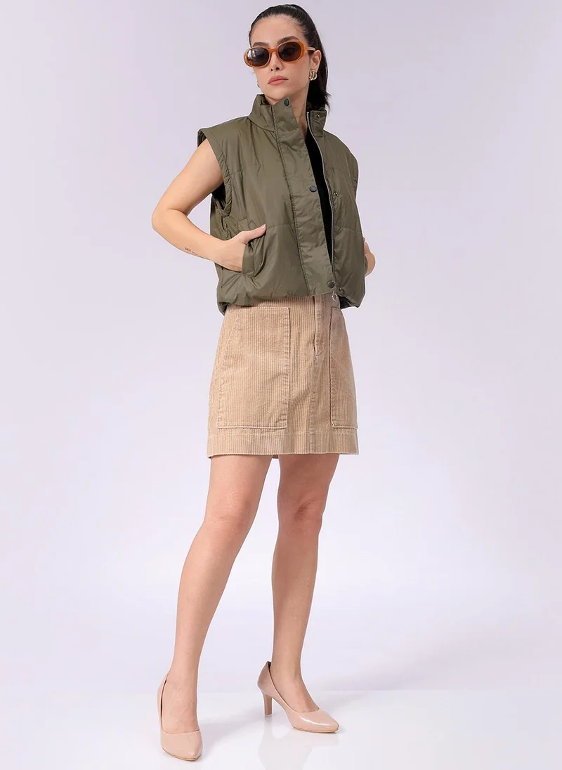 Freehand  Women Regular Fit Solid Puffer Jacket for Women | Best Price UAE