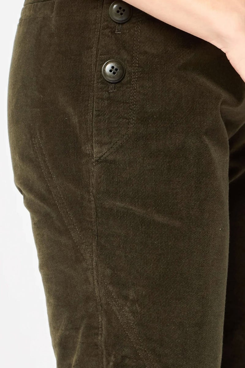 Harmont & Blaine Women Regular Fit Textured Corduroy Pants, Olive - Image 5