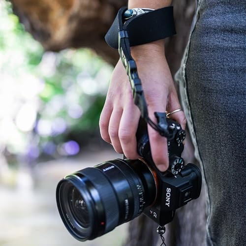 OP/TECH USA SLR Camera Wrist Strap – Neoprene Quick Release Strap for DSLR, Mirrorless & Film Cameras – Thin Vintage-Style Camera Holder Accessory - (Forest Green) - Made in USA - Image 5