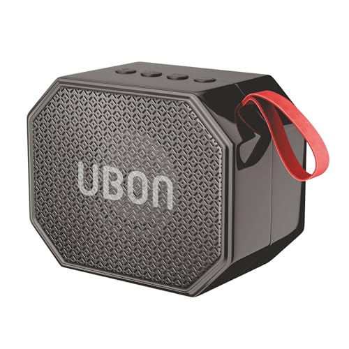 UBON Boom SP-44 10 Watt Wireless Portable Speaker | 8 Hours Long Playtime,Multiple Connectivity (Black) - Image 1