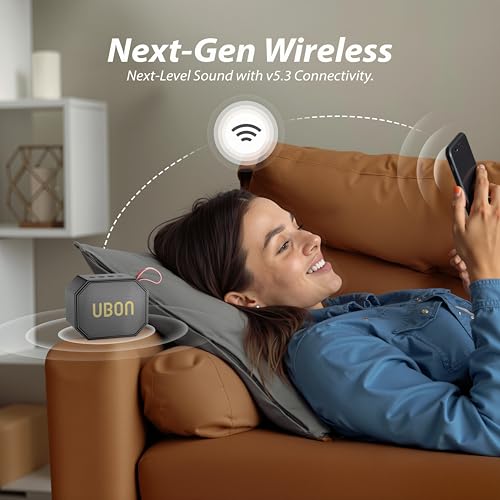 UBON Boom SP-44 10 Watt Wireless Portable Speaker | 8 Hours Long Playtime,Multiple Connectivity (Black) - Image 5