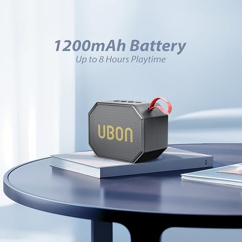 UBON Boom SP-44 10 Watt Wireless Portable Speaker | 8 Hours Long Playtime,Multiple Connectivity (Black) - Image 3