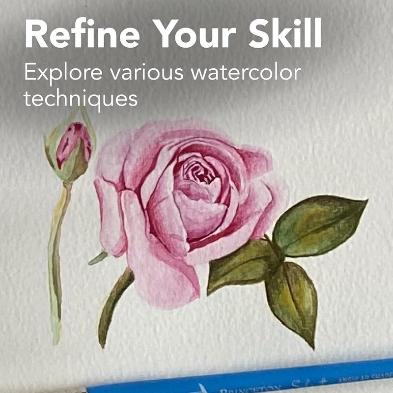 CANSON XL Series Watercolor Pad, Heavyweight White Paper, Foldover Binding, 30 Sheets, 9x12 inch - Image 5