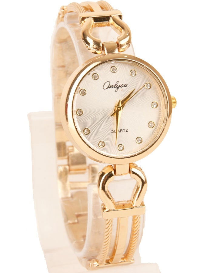 Onlyou Women’s Casual Watch, Silver Dial, Stainless Steel Material - Image 2