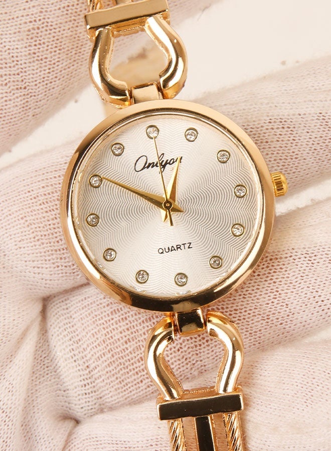 Onlyou Women’s Casual Watch, Silver Dial, Stainless Steel Material - Image 4