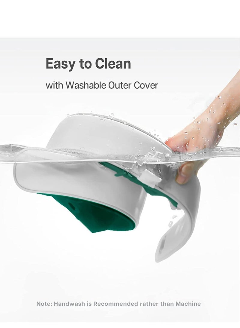 REBENUO M1 Electric Neck Massager with Heat Cordless Shiatsu Massager Pillow with 3D Kneading Nodes and Pocket for Herb Spa Memory Foam Neck Pillow for Travel Home and Office Use - Image 5