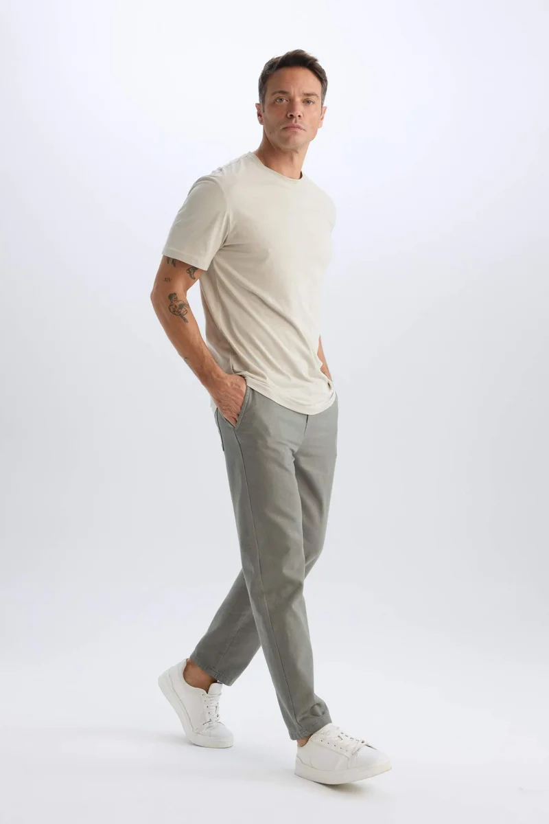 Defacto  Regular Fit Summer Cotton Joggers for Men | Best Price UAE