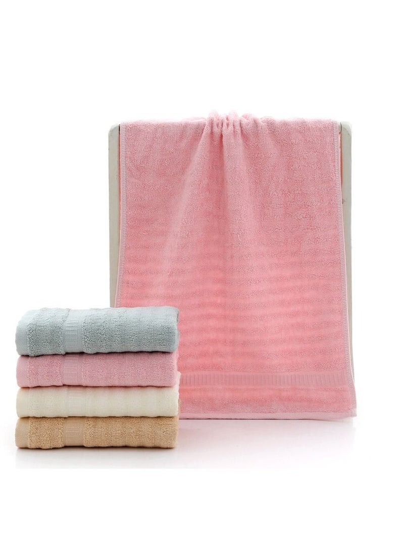 M MIAOYAN M MIAOYAN Bamboo fiber wavy hair broken absorbent durable towel pink